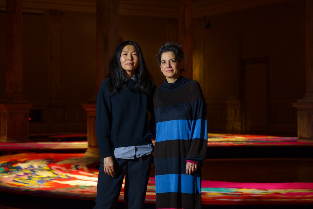 Portrait of Gulnur Mukazhanova and Luigia Lonardelli. Photo Andrea Avezzù, Courtesy of La Biennale di Venezia