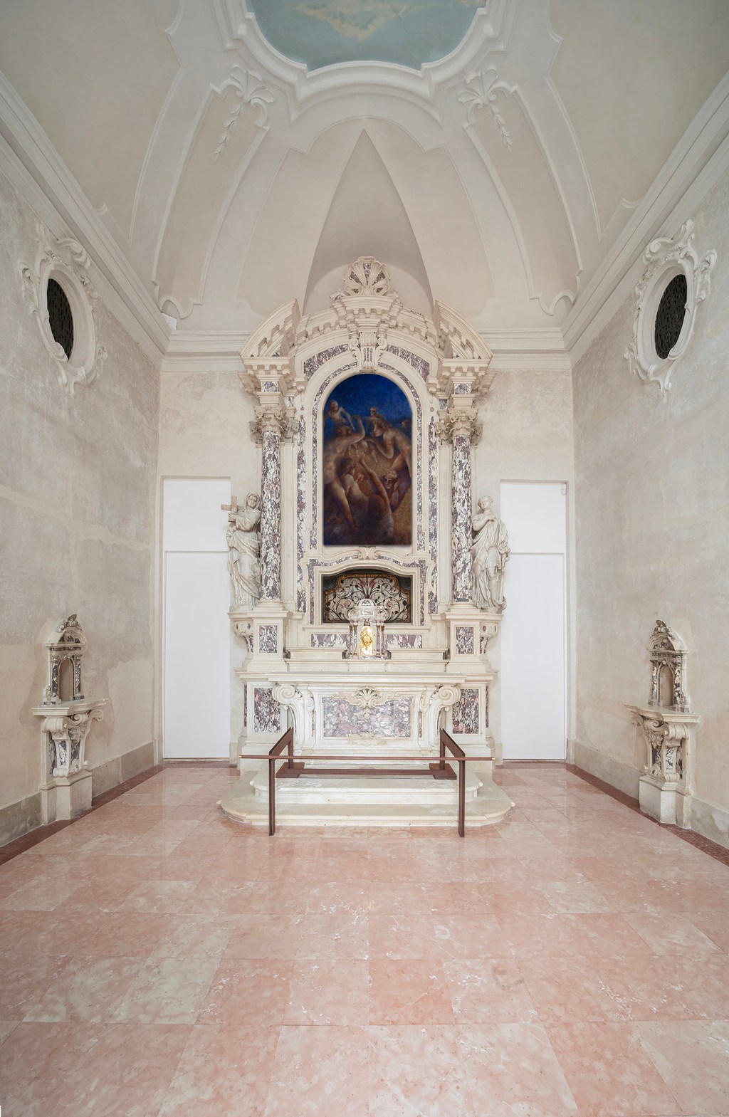 Maramèo is a 2024 oil painting on linen measuring 120 by 228 cm. The work is presented courtesy of the artist and VIN VIN Vienna/Naples.