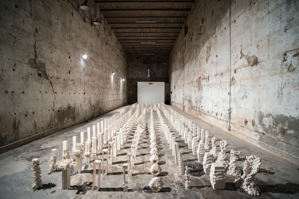 Exhibition view of *Porous City* at Spazio Punch, Venice, 2012. Courtesy of Spazio Punch.