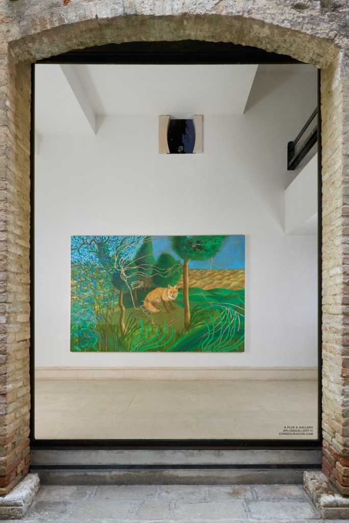 Exhibition view of L'animale che dunque sono by Mattia Sinigaglia, A plus A Gallery, 2025. Photo by Clelia Cadamuro