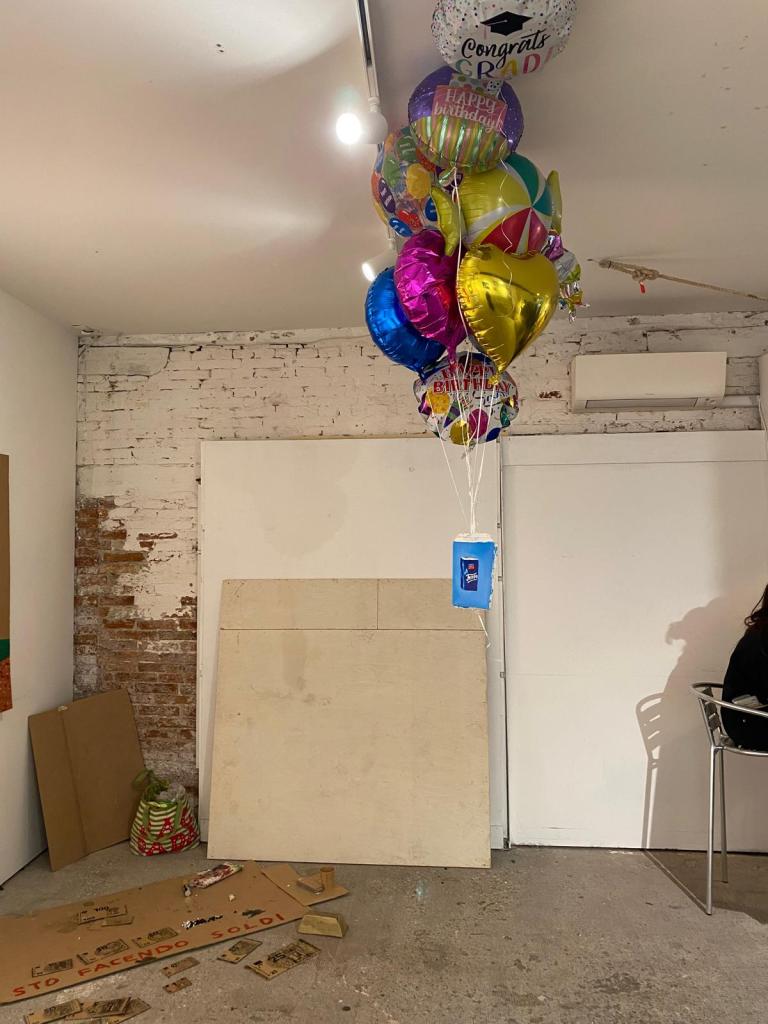 Exhibition view of Arte Poverissima at Associazione Culturale Spiazzi, Venice, 2025. Photo by Valeria Maffei