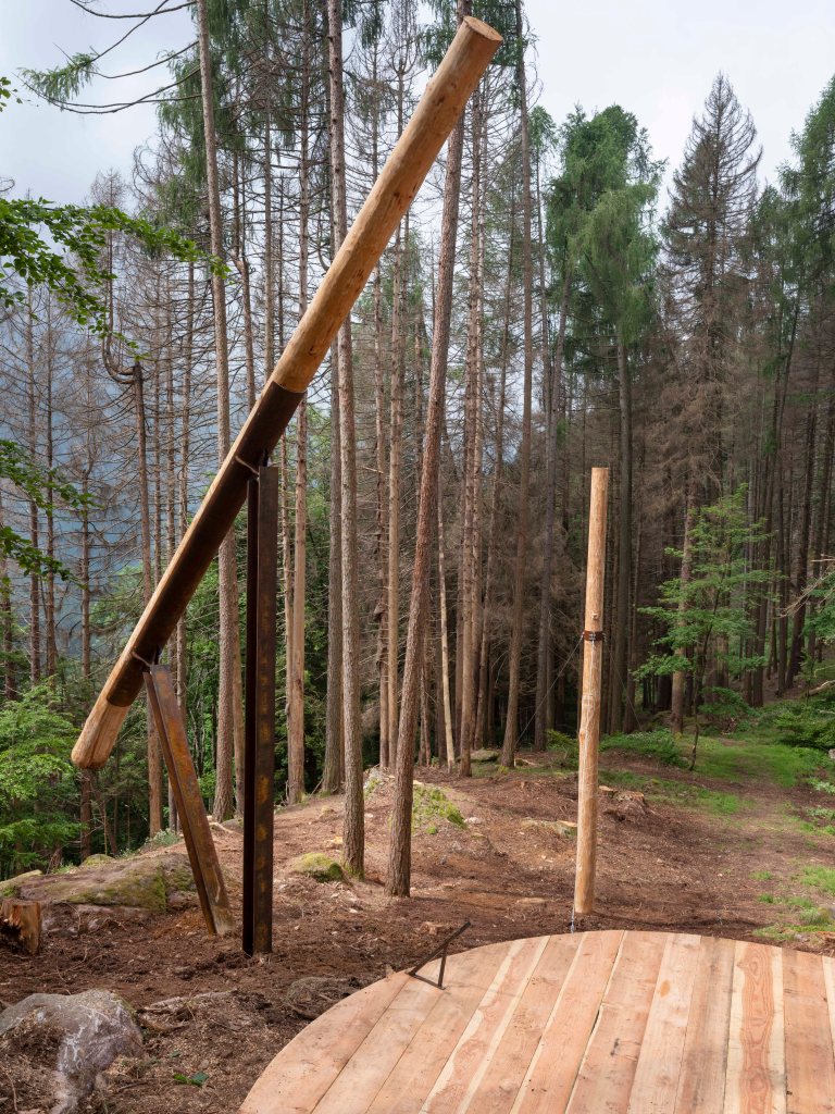 Installation view of Magnitudo by Francesco Pedrini, Roncobello, 2025. Photo by Nicola Gnesi Studio