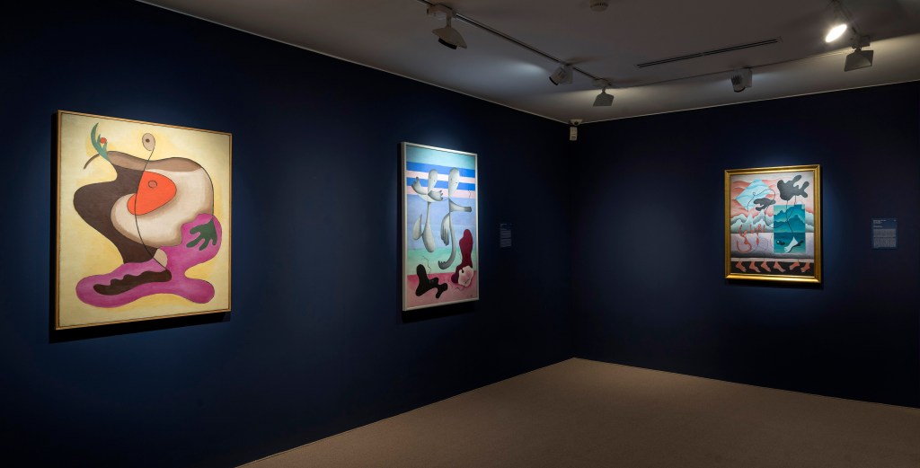 Exhibition view of Rita Kernn-Larsen. Surrealist Paintings at Peggy Guggenheim Collection, Venice, 2017. Photo by Matteo De Fina.