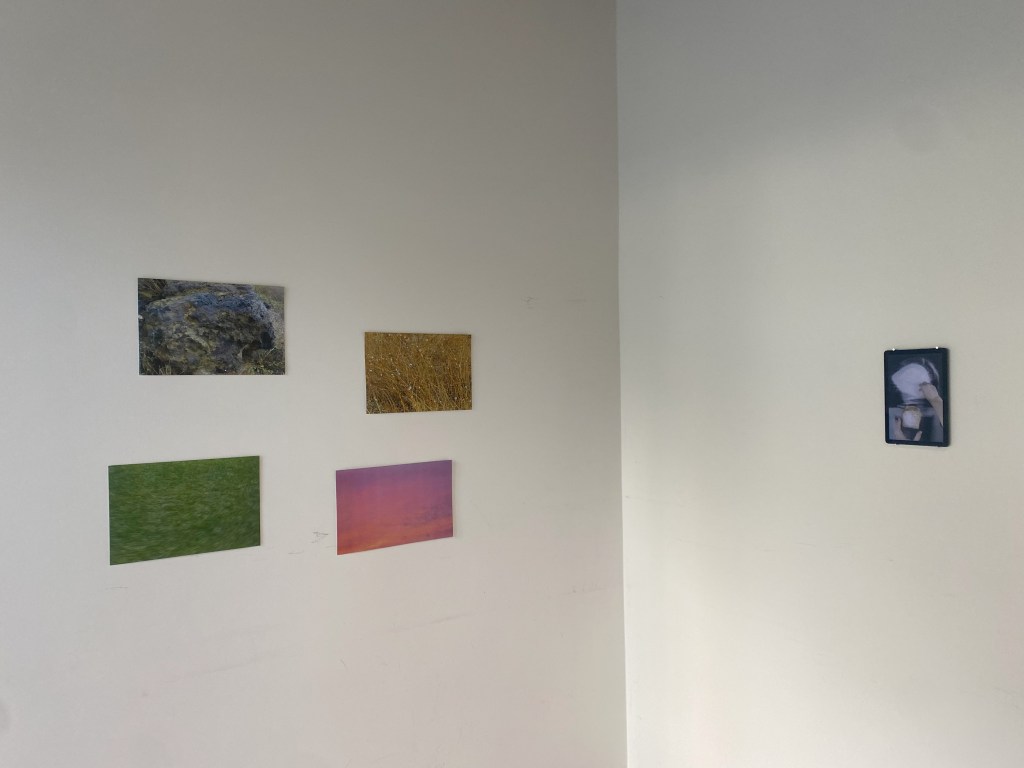 Like Bread and Water – Installation view at In The Mountains, Berlin 2025, featuring artworks displayed in a bright exhibition space.