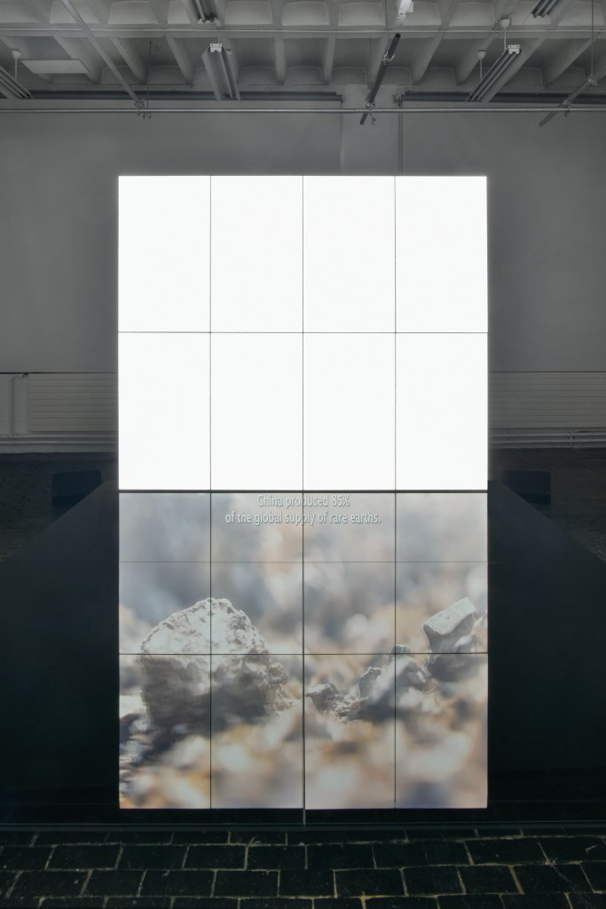 Installation view of A Cosmic Movie Camera, Biennale de l’Image en Mouvement 2024, at Centre d’Art Contemporain Genève. Photo by Mathilda Olmi © Centre d’Art contemporain Genève.