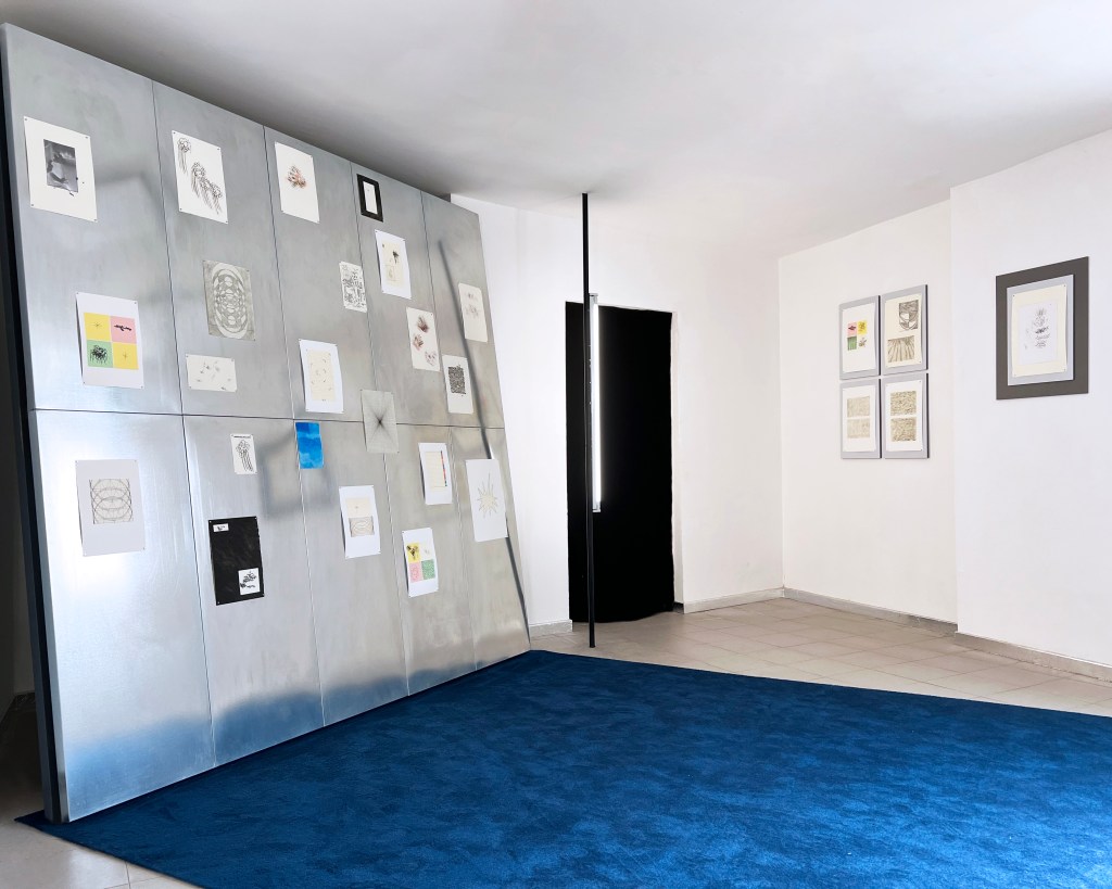 Installation view of Index, solo exhibition by Tommaso Pandolfi at Aarduork, Venice, 2023. Curated by Mario Ciaramitaro and Alberto Restucci.