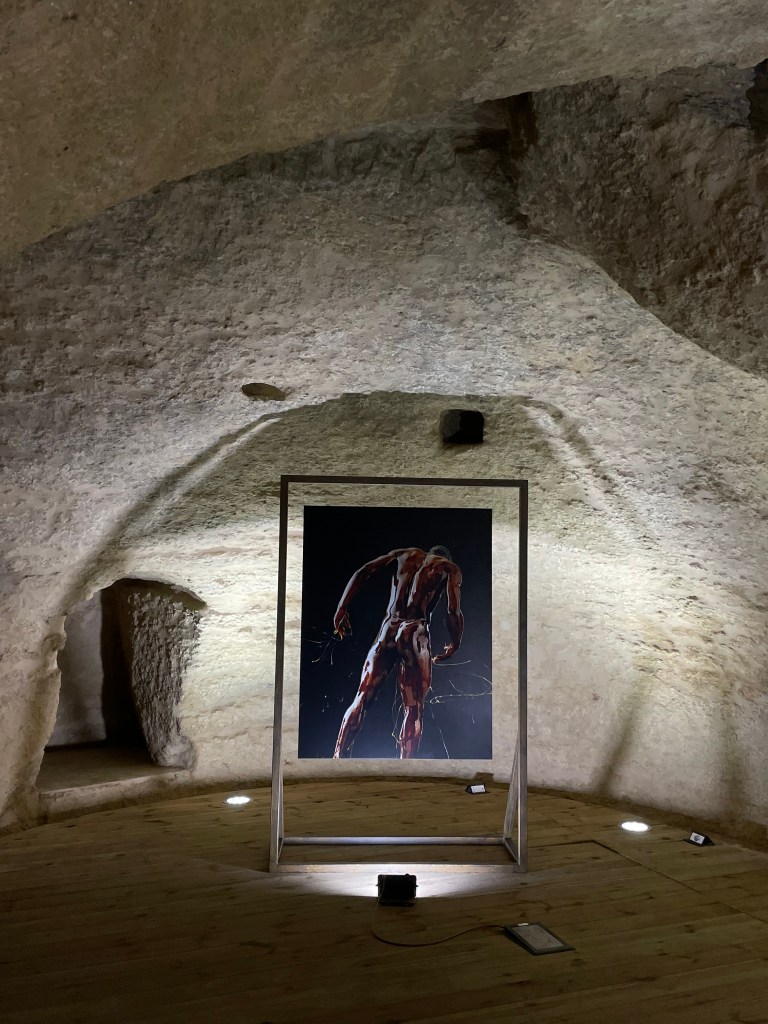 Exhibition view of Preservation by Blake Little at Frantoio Ipogeo, Matino, part of Yeast Photo Festival 2025. Photo by Alice Longo.