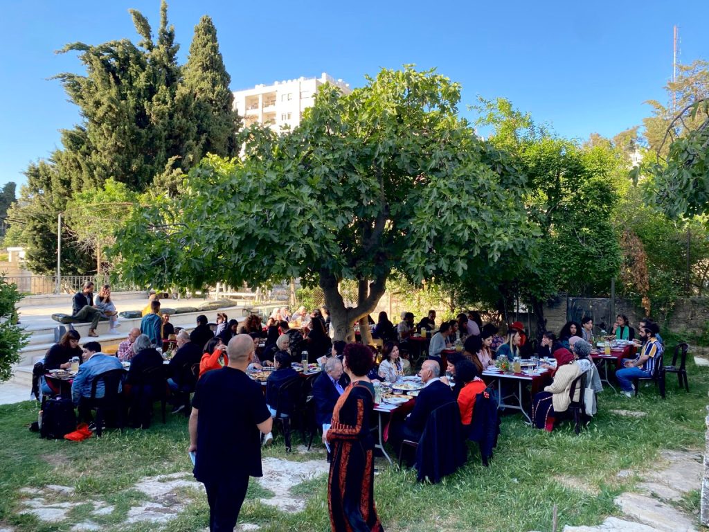 View of a cultural program organized with The Owneh Initiative and the Khalil Sakakini Cultural Center
