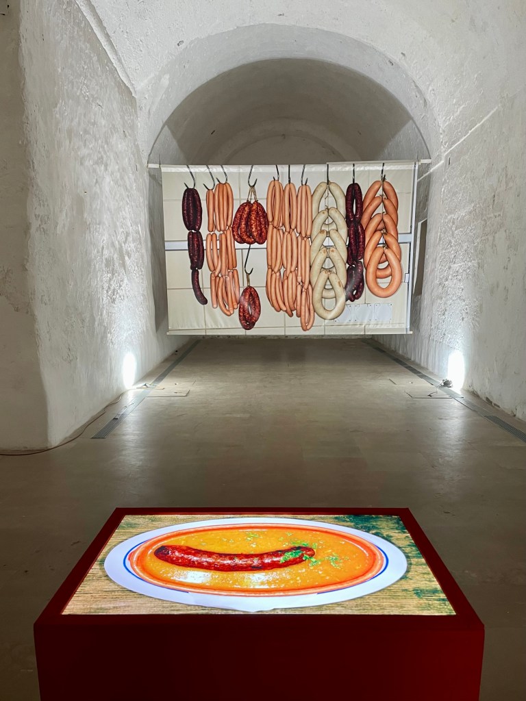 Exhibition view of Snack It! by Martin Parr at Palazzo dei Marchesi del Tufo, Matino, for Yeast Photo Festival 2025. Photo by Alice Longo.