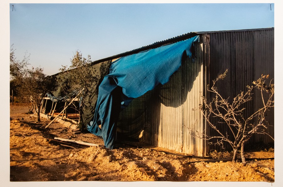 Exhibition view of work by Ruba AlFarawna within I Shall Carve the Sun’s Words in Ramallah on 5 April 2025. Courtesy A.M. Qattan Foundation