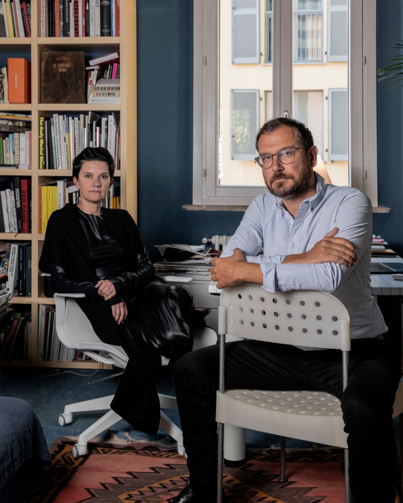 Portrait of Annalisa Rosso and Francesco Mainardi together. Photo by Alessandro Dipierro