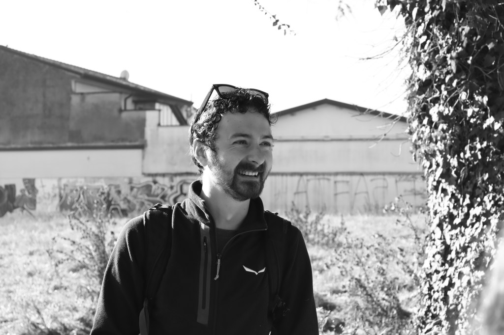 Portrait of artist Giacomo Segantin.