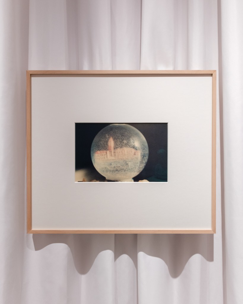 Exhibition view of “Disapparire” at Fondazione Querini Stampalia, Venice, featuring works by Antonio Corradini and Luigi Ghirri.