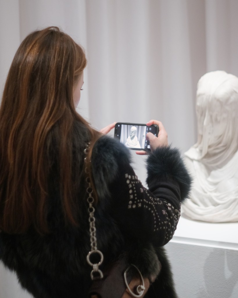 Exhibition view of “Disapparire” at Fondazione Querini Stampalia, Venice, featuring works by Antonio Corradini and Luigi Ghirri.