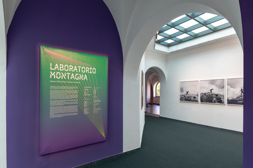 Installation view of the exhibition Laboratorio Montagna. Museo Città Territori. Sistemi in divenire at Museomontagna.