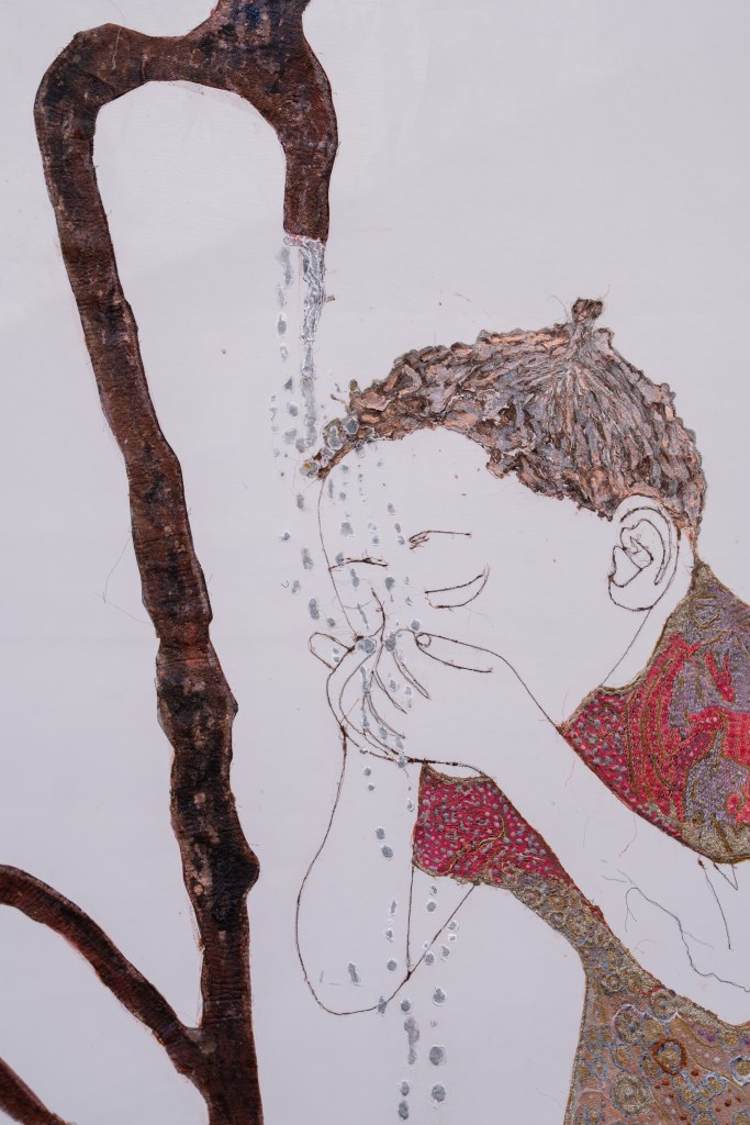 Installation view of Eau by Ana Silva at GAMeC – Galleria d'Arte Moderna e Contemporanea di Bergamo in 2026, showing the artwork arranged within the gallery space, photographed by Lorenzo Palmieri.