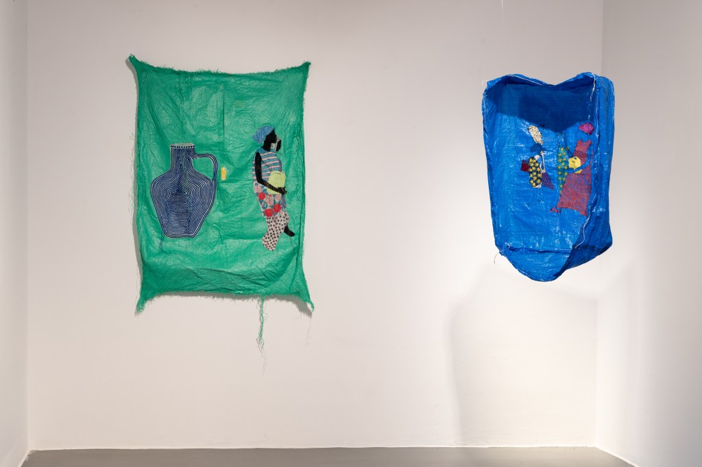 Installation view of Eau by Ana Silva at GAMeC – Galleria d'Arte Moderna e Contemporanea di Bergamo in 2026, showing the artwork arranged within the gallery space, photographed by Lorenzo Palmieri.