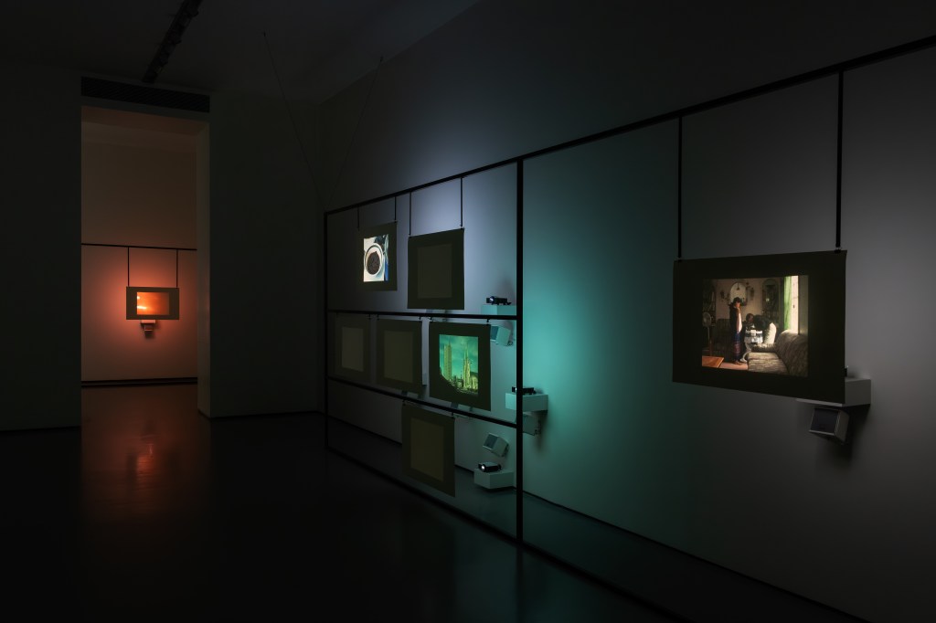 Installation view of Amar Kanwar’s The Torn First Pages (2004–2008), from the artist’s collection, presented in Amar Kanwar: Co-travellers (2026); photograph by Marco Cappelletti Studio; courtesy of Palazzo Grassi, Pinault Collection