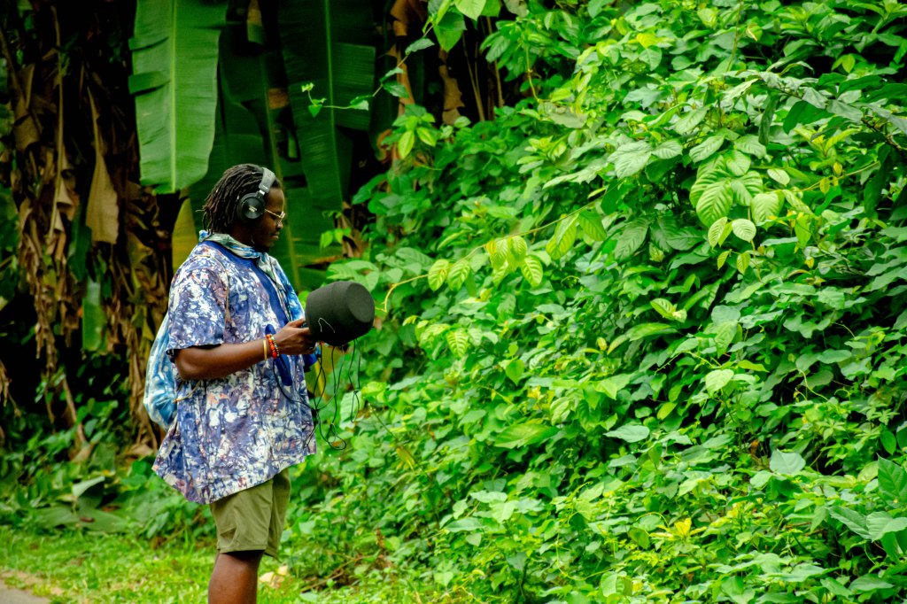 Participants engaging in a sound recording and listening workshop. Photo courtesy of TSA Ideas Lab.