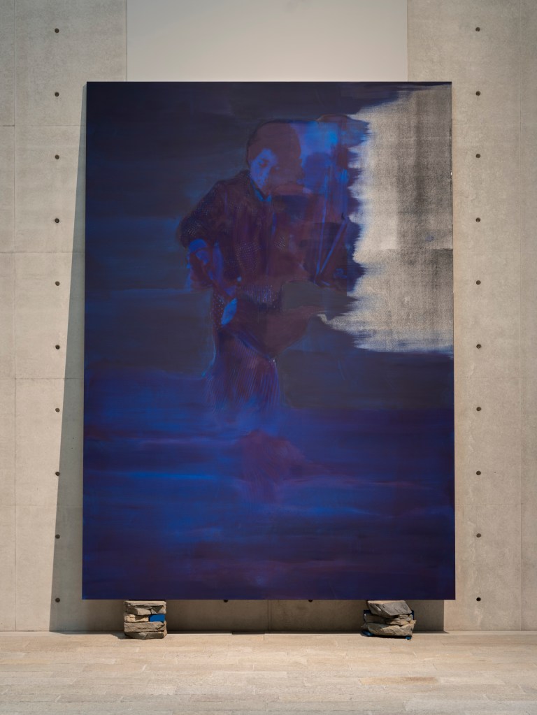 Installation view of Lorna Simpson’s Painting (2025), presented in Lorna Simpson: Third Person (2026) at Punta della Dogana, Venice; photograph by James Wang; courtesy of Palazzo Grassi, Pinault Collection.