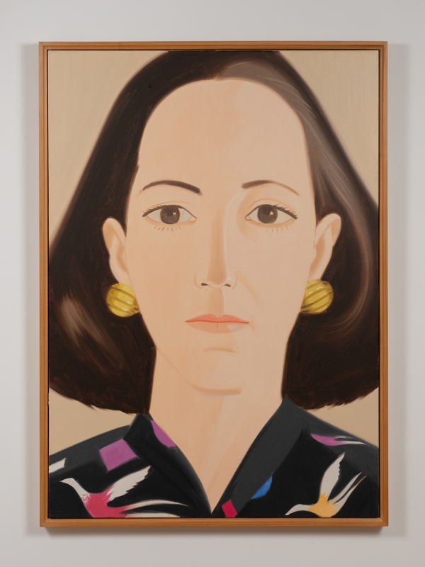 Alex Katz, Ann, olio su lino, 122,2 × 86,4 cm, 1982. Courtesy Tommaso Calabro, Venezia.