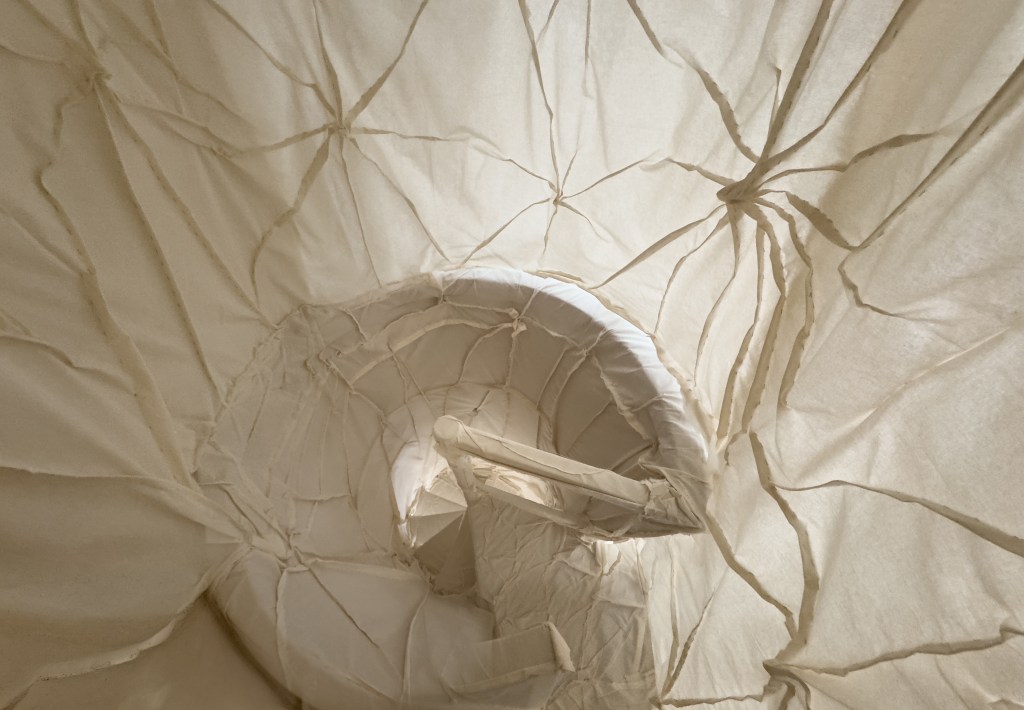 Exhibition view of Ca’ Dora in Venice, 2026, showing the installation within the historic interior spaces. Photo by Giulio Favotto.