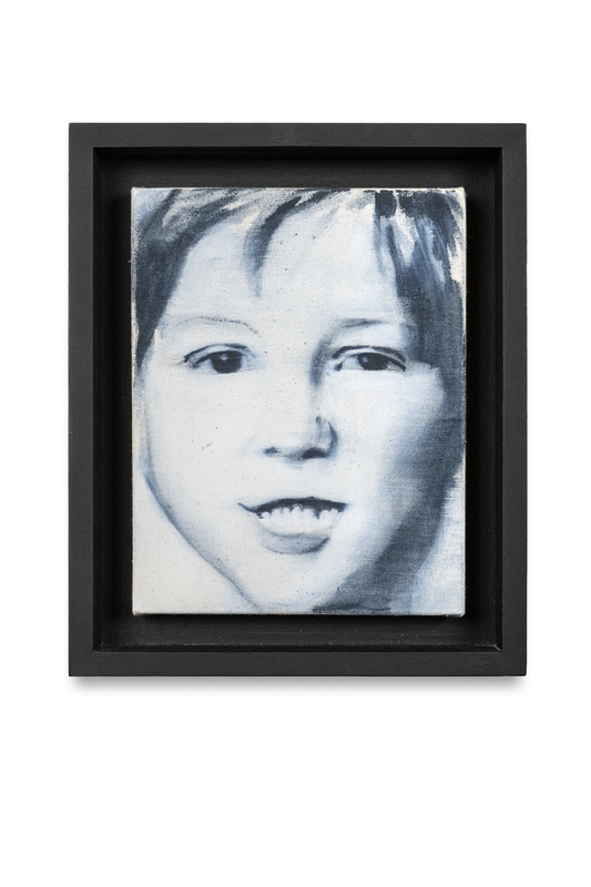 Giulia Andreani, Ritratto, acrilico su tela, 24 × 19 cm, 2018. Courtesy dell'artista e Tommaso Calabro, Venezia.