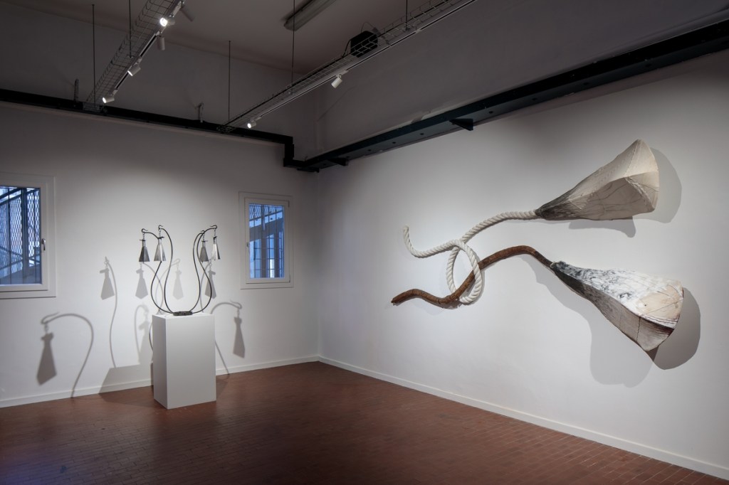 Installation view of The Bahamas Pavilion: In Another Man's Yard – John Beadle, Lavar Munroe, and the Spirit of (Posthumous) Collaboration, featuring works by John Beadle