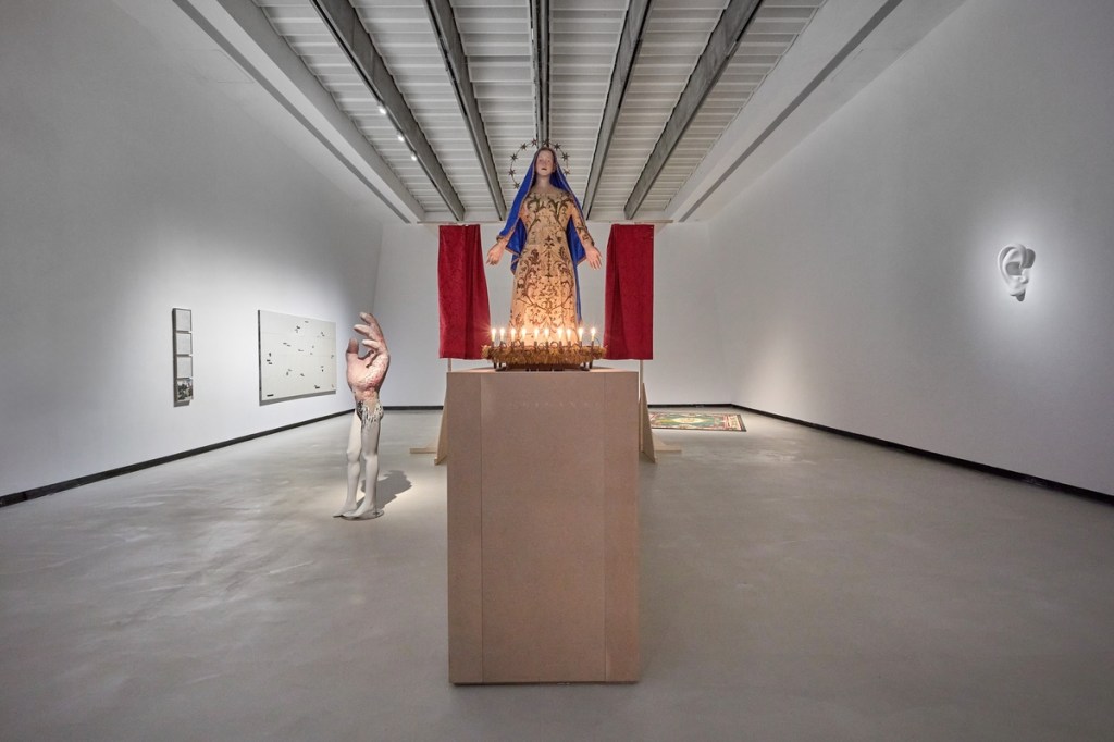 Exhibition view of Tragicomica: Prospettive sull’arte italiana dal secondo Novecento a oggi at MAXXI, Rome (2026); photograph by Simon d’Exea; courtesy of Fondazione MAXXI