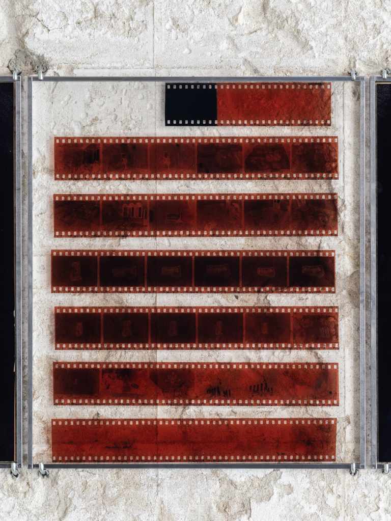 324 Photos: Hundreds of small photographs arranged in a dense grid, documenting locations across Venice and nearby islands, creating a visual archive of places and everyday scenes