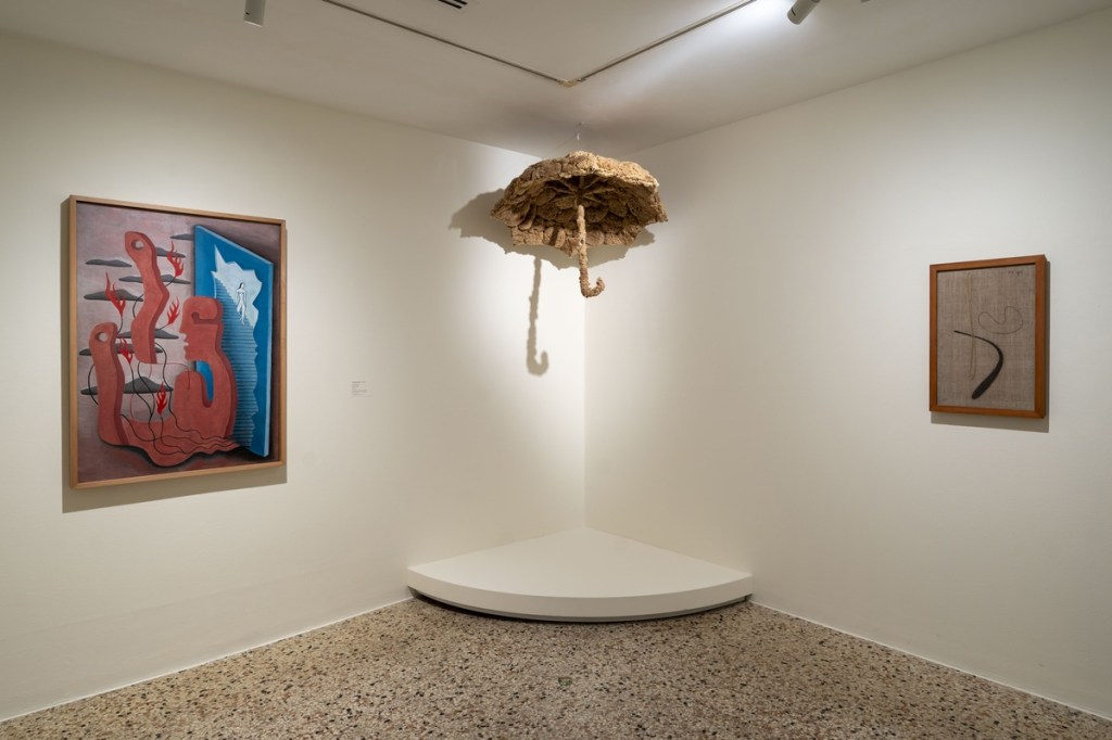 Exhibition graphic for Peggy Guggenheim in London: The Making of a Collector, on view from 25 April to 19 October 2026 at the Peggy Guggenheim Collection. Photograph by Matteo De Fina