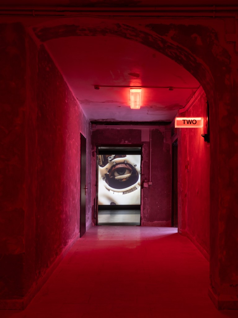 Yuyan Wang, Boring Billion (2026). Film installation by Yuyan Wang presented in the exhibition Canicula at Fondazione In Between Art Film, Complesso dell’Ospedaletto, Venice, 2026