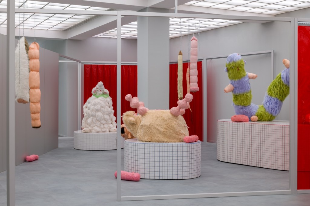 Exhibition view of Matter of Care, Care of Matter at Hamburger Bahnhof, featuring a work by Theresa Rothe