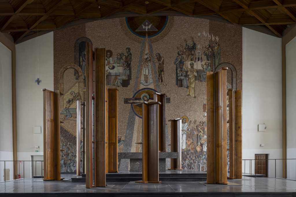 Installation view of Elevation (2026) by Nasan Tur. Photo: Rainer Schlautmann / Manifesta 16 Ruhr