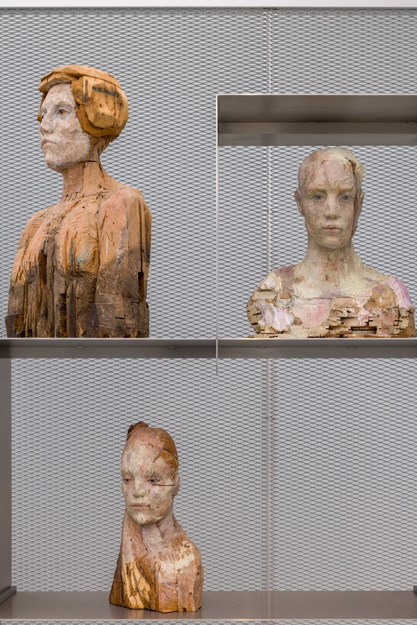 Exhibition view of Matter of Care, Care of Matter at Hamburger Bahnhof, featuring a work by Laura Eckert