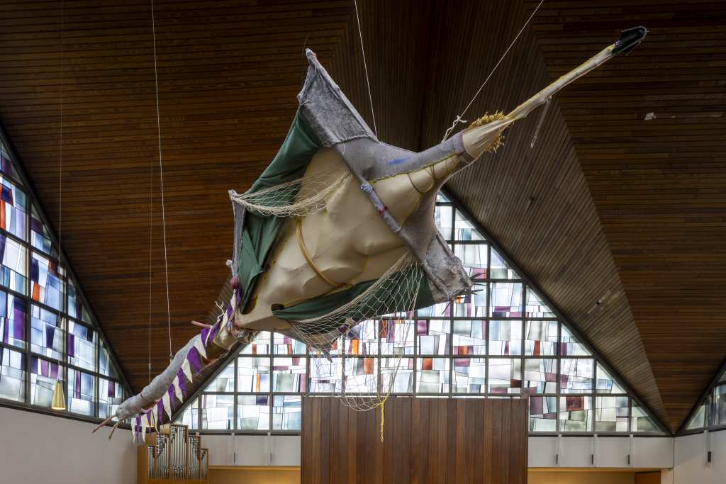 Installation view of She has been here before, but when or how I cannot tell (2026) by Sara Bichão. Photo: Rainer Schlautmann / Manifesta 16 Ruhr
